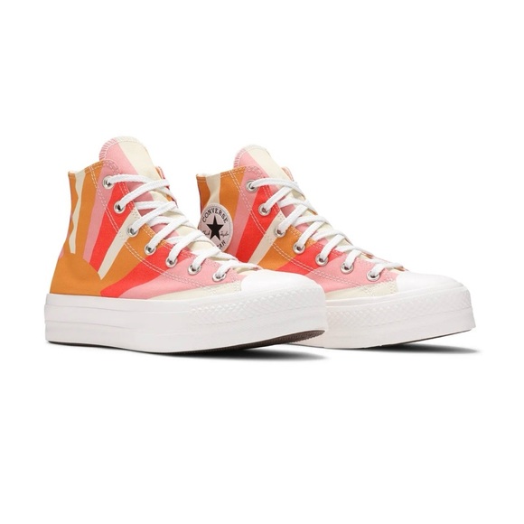 Converse Women's Chuck Taylor Allstar Lift Platform Sneakers Summer Spirit Sz 10 - Picture 13 of 13